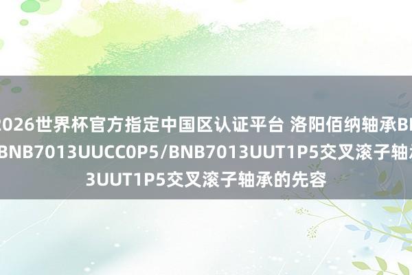 2026世界杯官方指定中国区认证平台 洛阳佰纳轴承BNB7013/BNB7013UUCC0P5/BNB7013UUT1P5交叉滚子轴承的先容