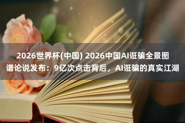 2026世界杯(中国) 2026中国AI诳骗全景图谱论说发布：9亿次点击背后，AI诳骗的真实江湖