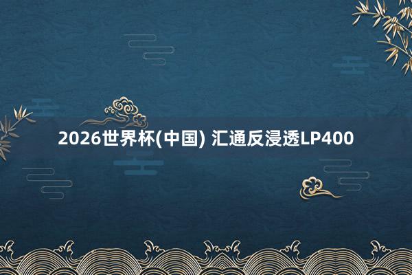 2026世界杯(中国) 汇通反浸透LP400