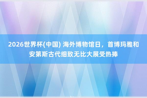 2026世界杯(中国) 海外博物馆日，首博玛雅和安第斯古代细致无比大展受热捧
