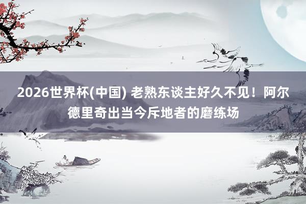 2026世界杯(中国) 老熟东谈主好久不见！阿尔德里奇出当今斥地者的磨练场
