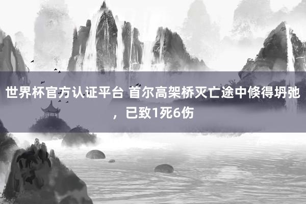 世界杯官方认证平台 首尔高架桥灭亡途中倏得坍弛，已致1死6伤
