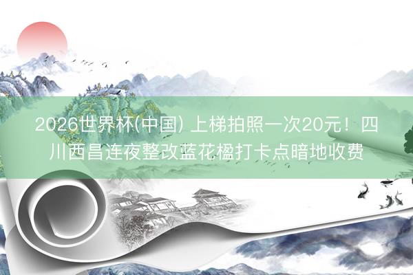 2026世界杯(中国) 上梯拍照一次20元！四川西昌连夜整改蓝花楹打卡点暗地收费