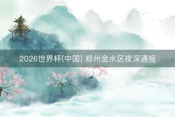 2026世界杯(中国) 郑州金水区夜深通报